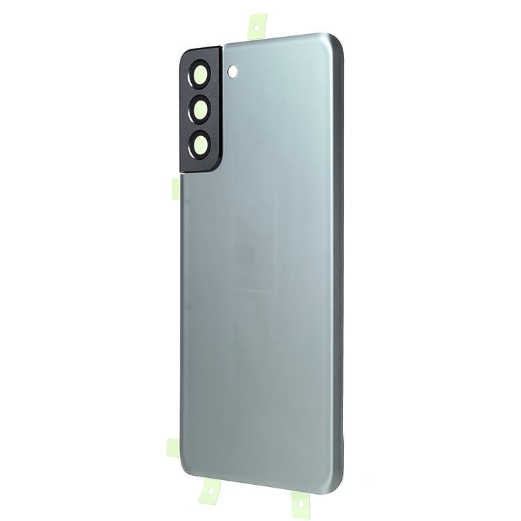 For-Samsung-Galaxy-S21+-5G-Housing-Battery-Door-Back-Cover-Replacement-Parts-with-Camera-Ring-Cover-(without-Logo)--Grey