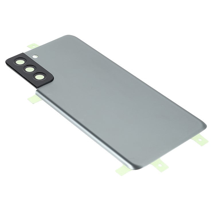 For-Samsung-Galaxy-S21+-5G-Housing-Battery-Door-Back-Cover-Replacement-Parts-with-Camera-Ring-Cover-(without-Logo)--Grey