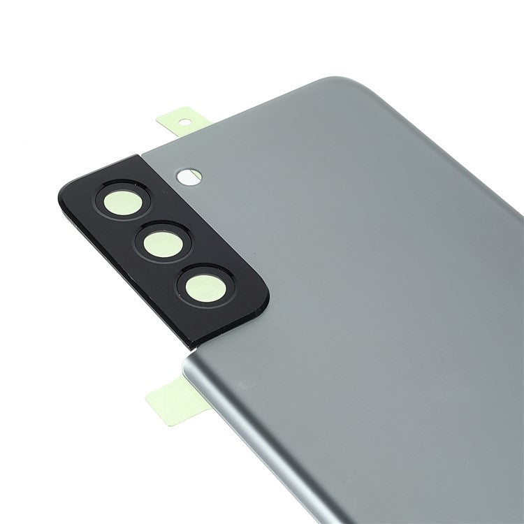For-Samsung-Galaxy-S21+-5G-Housing-Battery-Door-Back-Cover-Replacement-Parts-with-Camera-Ring-Cover-(without-Logo)--Grey
