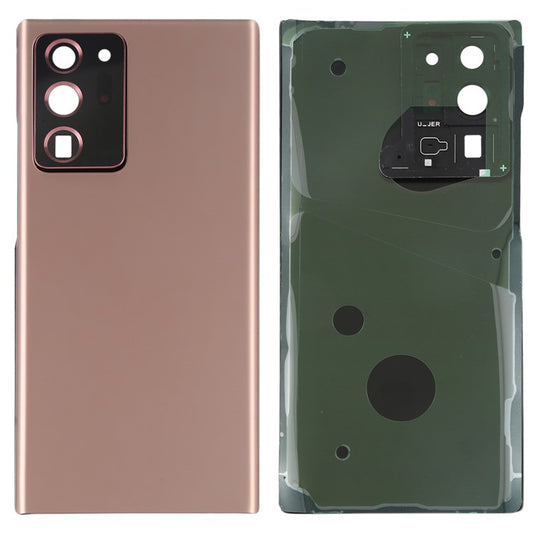 For-Samsung-Galaxy-Note20-Ultra-N985-/-Note20-Ultra-5G-N986-Battery-Housing-with-Adhesive-Sticker+Camera-Lens-Cover--Gold