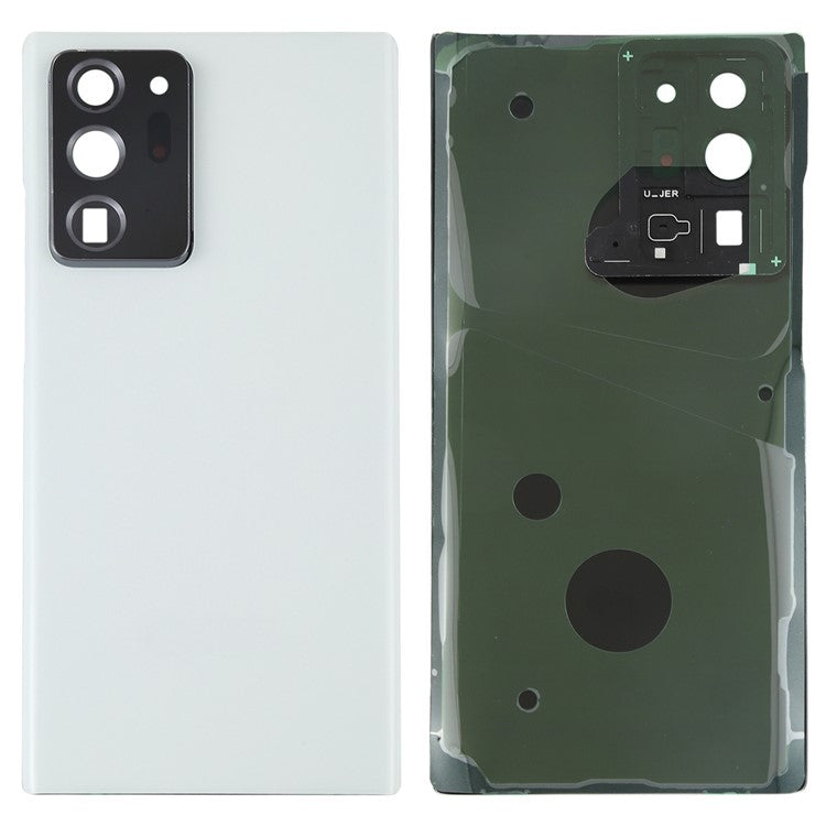 For-Samsung-Galaxy-Note20-Ultra-N985-/-Note20-Ultra-5G-N986-Battery-Housing-with-Adhesive-Sticker+Camera-Lens-Cover--White
