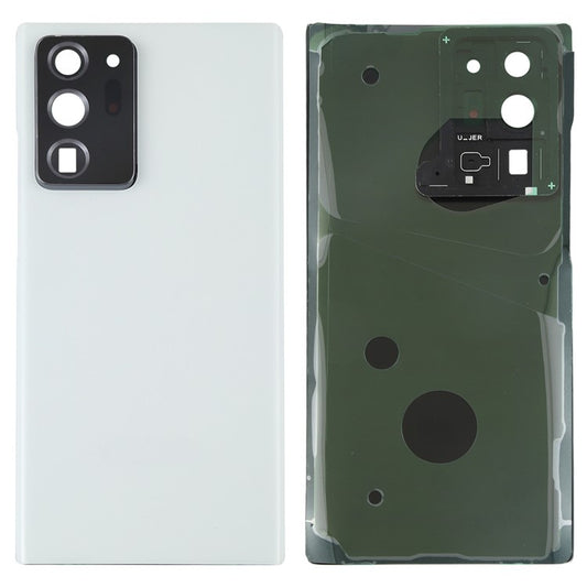 For-Samsung-Galaxy-Note20-Ultra-N985-/-Note20-Ultra-5G-N986-Battery-Housing-with-Adhesive-Sticker+Camera-Lens-Cover--White