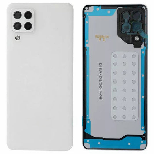 For-Samsung-Galaxy-A22-4G-(EU-Version)-A225-Battery-Housing-with-Adhesive-Sticker-+-Camera-Lens-Cover-(Without-Logo)--White