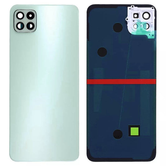 For-Samsung-Galaxy-A22-5G-(EU-Version)-A226-Battery-Housing-with-Adhesive-Sticker+Camera-Lens-Cover--Green