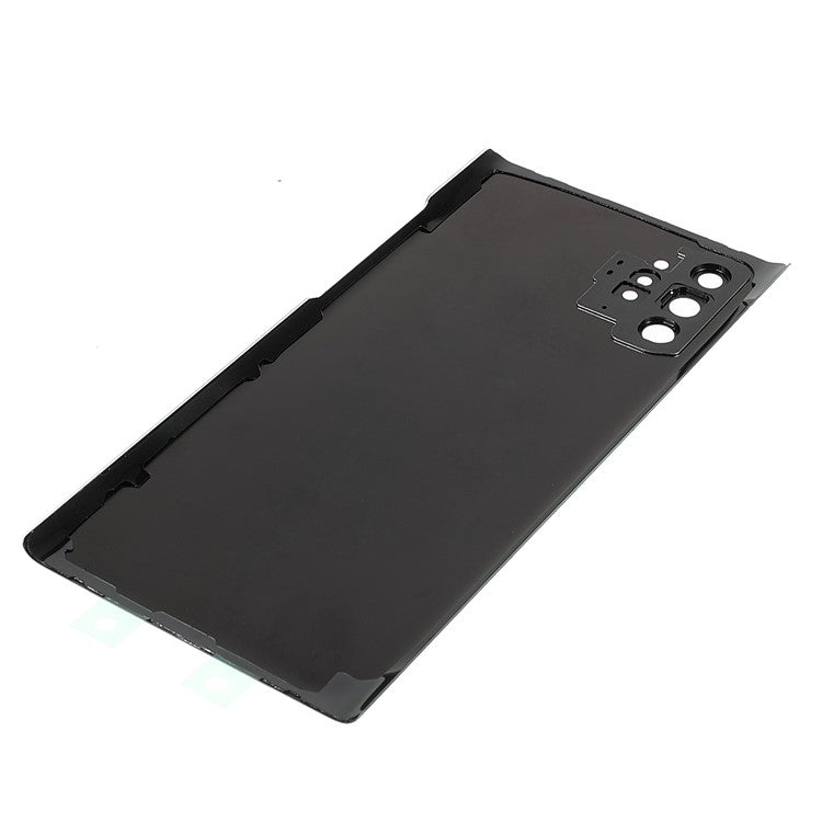 For-Samsung-Galaxy-Note-10-Plus-4G-N975-/-Note-10-Plus-5G-N976-Battery-Housing-with-Adhesive-Sticker+Camera-Lens-Cover--Black
