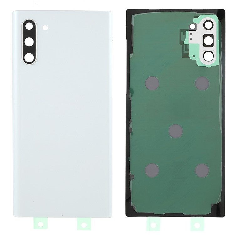 For-Samsung-Galaxy-Note-10-4G-N970-/-Note-10-5G-N971-Battery-Housing-with-Adhesive-Sticker+Camera-Lens-Cover--White