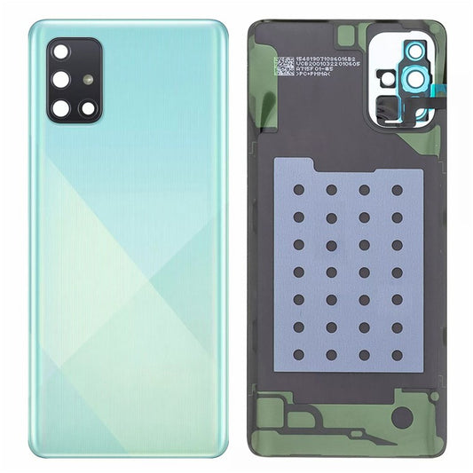 For-Samsung-Galaxy-A71-4G-SM-A715-Battery-Housing-with-Adhesive-Sticker-+-Camera-Lens-Cover-(Without-Logo)--Blue