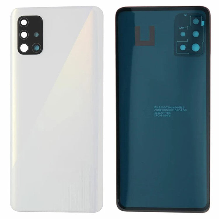 For-Samsung-Galaxy-A51-4G-SM-A515-Battery-Housing-with-Adhesive-Sticker-+-Camera-Lens-Cover-(Without-Logo)--White
