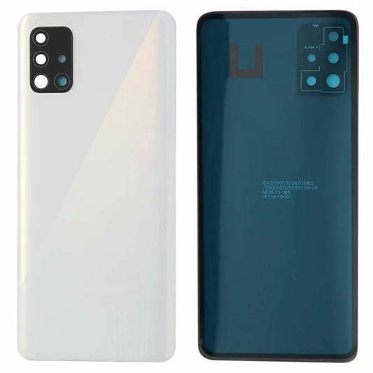 For-Samsung-Galaxy-A51-4G-SM-A515-Battery-Housing-with-Adhesive-Sticker-+-Camera-Lens-Cover-(Without-Logo)--White