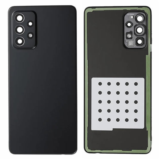 For-Samsung-Galaxy-A72-4G-A725-Battery-Housing-with-Adhesive-Sticker+Camera-Lens-Cover--Black