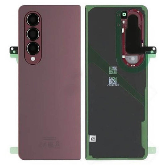 For-Samsung-Galaxy-Z-Fold4-5G-F936-Battery-Housing-with-Adhesive-Sticker-+-Camera-Lens-Cover-(without-Logo)--Burgundy