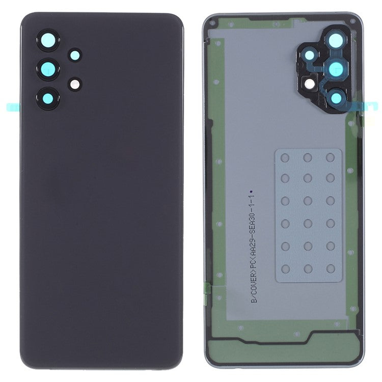 For-Samsung-Galaxy-A32-4G-(EU-Version)-A325-Battery-Housing-with-Adhesive-Sticker-+-Camera-Lens-Cover-(Without-Logo)--Black