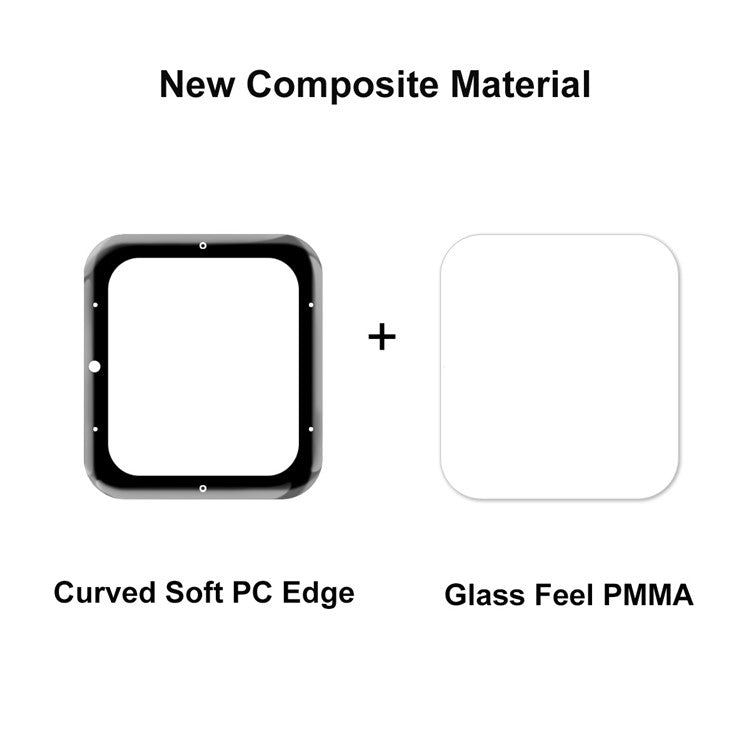 ENKAY HAT PRINCE For Garmin Venu Sq 2 3D Curved Soft PC Edge Screen Protector Full Coverage HD Clarity PMMA Film - Music Edition