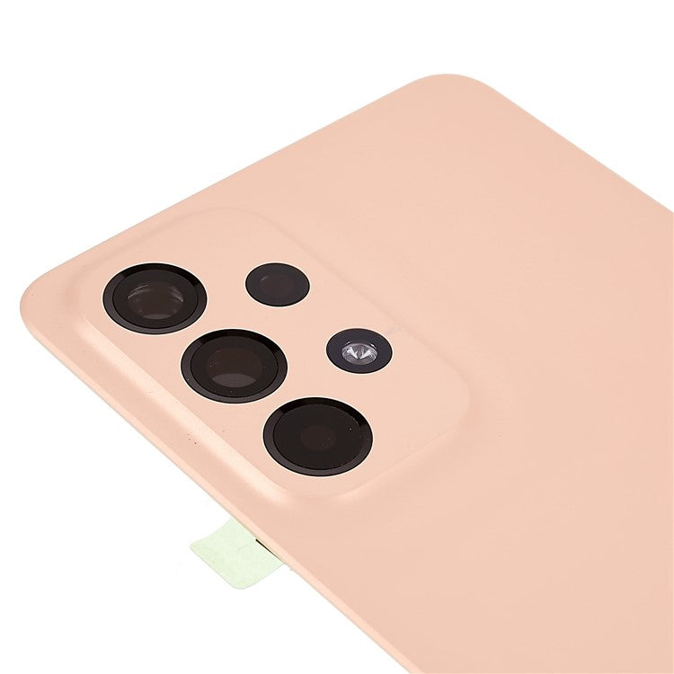 For-Samsung-Galaxy-A33-5G-A336-OEM-Battery-Housing-with-Adhesive-Sticker-+-Camera-Lens-Cover--Peach