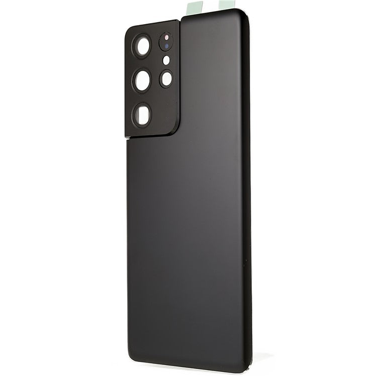 For-Samsung-Galaxy-S21-Ultra-5G-G998-Battery-Housing-with-Adhesive-Sticker-+-Camera-Lens-Cover--Black