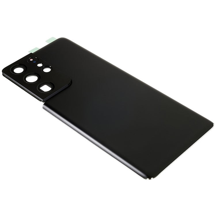 For-Samsung-Galaxy-S21-Ultra-5G-G998-Battery-Housing-with-Adhesive-Sticker-+-Camera-Lens-Cover--Black