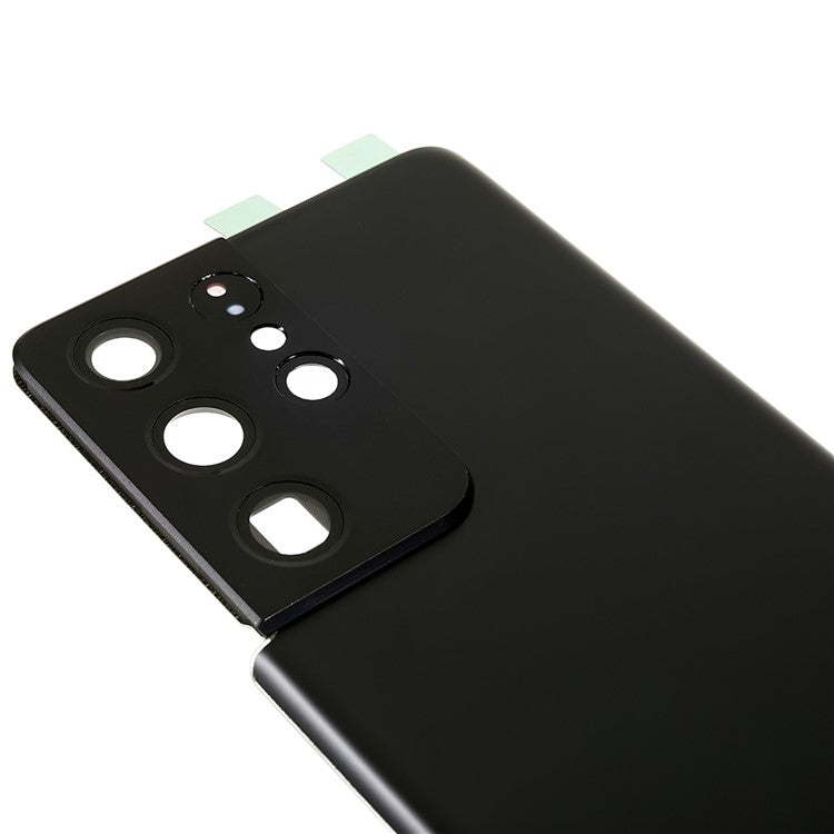 For-Samsung-Galaxy-S21-Ultra-5G-G998-Battery-Housing-with-Adhesive-Sticker-+-Camera-Lens-Cover--Black