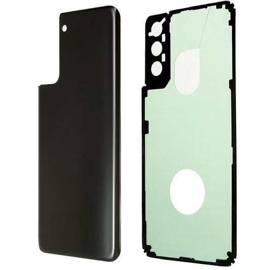 For-Samsung-Galaxy-S21+-5G-G996-Battery-Housing-Cover-with-Adhesive-Sticker-Replacement-Parts--Black