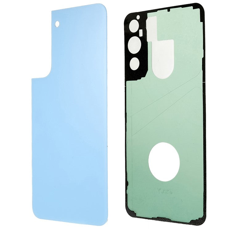 For-Samsung-Galaxy-S22+-5G-S906-Battery-Housing-Cover-with-Adhesive-Sticker-Phone-Replacement-Parts--Baby-Blue