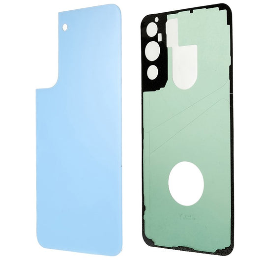 For-Samsung-Galaxy-S22+-5G-S906-Battery-Housing-Cover-with-Adhesive-Sticker-Phone-Replacement-Parts--Baby-Blue