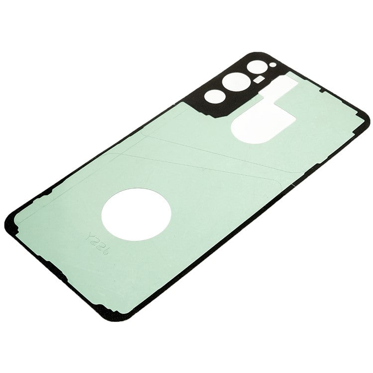 For-Samsung-Galaxy-S22+-5G-S906-Battery-Housing-Cover-with-Adhesive-Sticker-Phone-Replacement-Parts--Baby-Blue