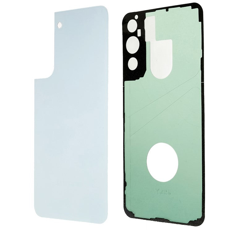 For-Samsung-Galaxy-S22+-5G-S906-Battery-Housing-Cover-with-Adhesive-Sticker-Phone-Replacement-Parts--White