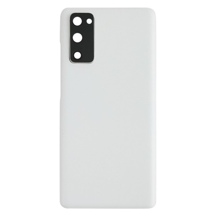 For-Samsung-Galaxy-S20-FE-4G-G780-/-S20-FE-5G-G781-Battery-Housing-with-Adhesive-Sticker-+-Camera-Lens-Cover--White