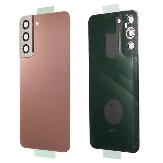 For-Samsung-Galaxy-S22+-5G-S906-Battery-Housing-with-Adhesive-Sticker-+-Camera-Lens-Cover--Rose-Gold
