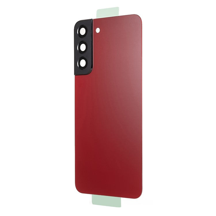 For-Samsung-Galaxy-S22+-5G-S906-Battery-Housing-with-Adhesive-Sticker-+-Camera-Lens-Cover--Red