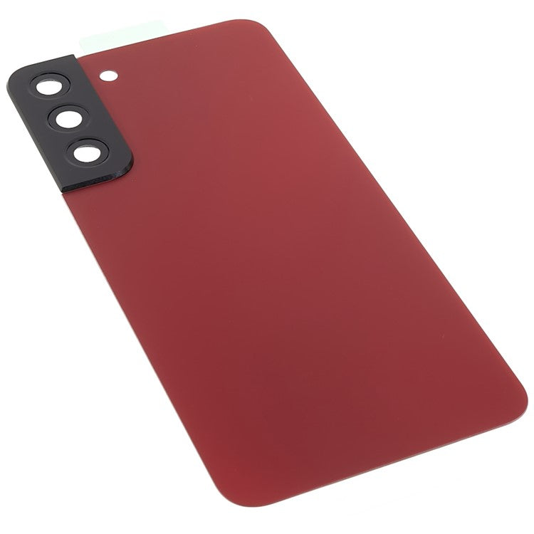 For-Samsung-Galaxy-S22+-5G-S906-Battery-Housing-with-Adhesive-Sticker-+-Camera-Lens-Cover--Red