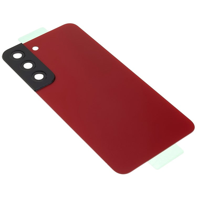For-Samsung-Galaxy-S22-5G-S901-Battery-Housing-with-Adhesive-Sticker-+-Camera-Lens-Cover--Red
