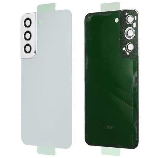 For-Samsung-Galaxy-S22-5G-S901-Battery-Housing-with-Adhesive-Sticker-+-Camera-Lens-Cover--Phantom-White