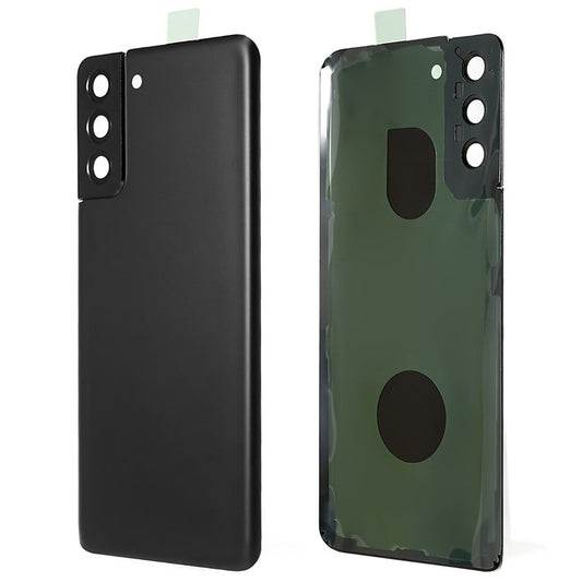 For-Samsung-Galaxy-S21+-5G-G996-Battery-Housing-with-Adhesive-Sticker-+-Camera-Lens-Cover--Black