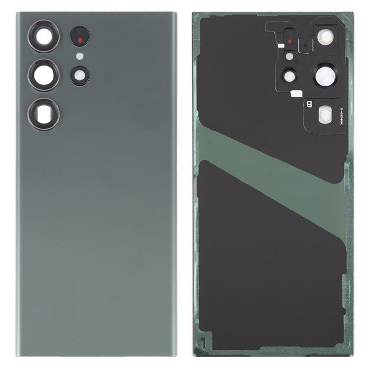 For-Samsung-Galaxy-S23-Ultra-S918-Battery-Housing-with-Adhesive-Sticker-+-Camera-Lens-Cover--Green