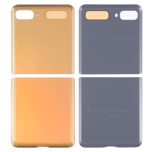 For-Samsung-Galaxy-Z-Flip-F700-Back-Battery-Housing-Cover-Replacement-Part-(without-Logo)--Gold