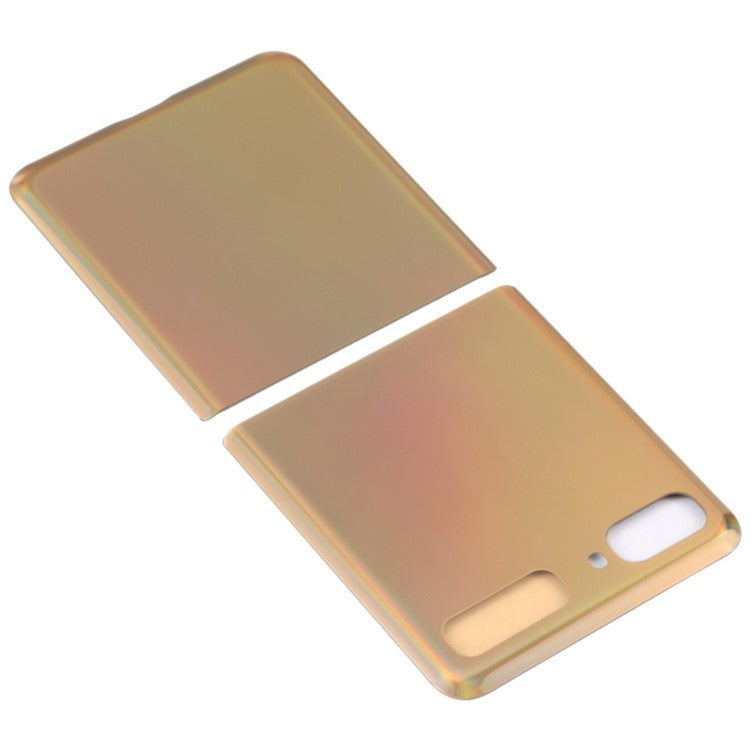 For-Samsung-Galaxy-Z-Flip-F700-Back-Battery-Housing-Cover-Replacement-Part-(without-Logo)--Gold