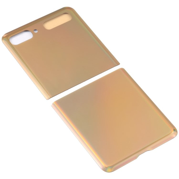 For-Samsung-Galaxy-Z-Flip-F700-Back-Battery-Housing-Cover-Replacement-Part-(without-Logo)--Gold