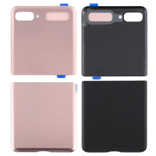 For-Samsung-Galaxy-Z-Flip-5G-F707-Back-Battery-Housing-Cover-Replacement-Part-(without-Logo)--Gold