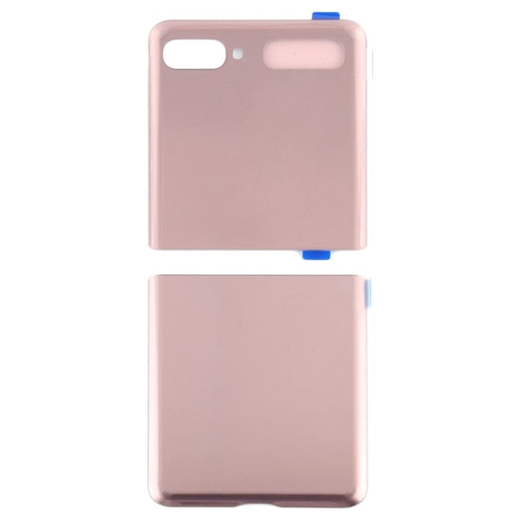 For-Samsung-Galaxy-Z-Flip-5G-F707-Back-Battery-Housing-Cover-Replacement-Part-(without-Logo)--Gold