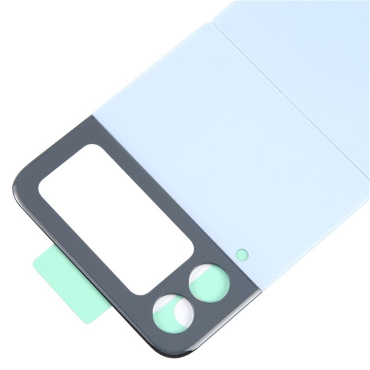 For-Samsung-Galaxy-Z-Flip4-5G-F721-Back-Battery-Housing-Cover-Replacement-Part-(without-Logo)--Blue