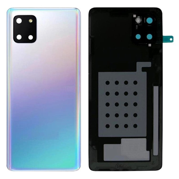 For-Samsung-Galaxy-Note10-Lite-4G-N770-Battery-Housing-with-Adhesive-Sticker-+-Camera-Lens-Cover--Silver