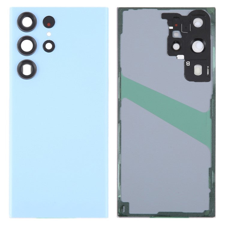 For-Samsung-Galaxy-S23-Ultra-S918-Phone-Battery-Housing-with-Adhesive-Sticker-+-Camera-Lens-Cover-(without-Logo)--Baby-Blue