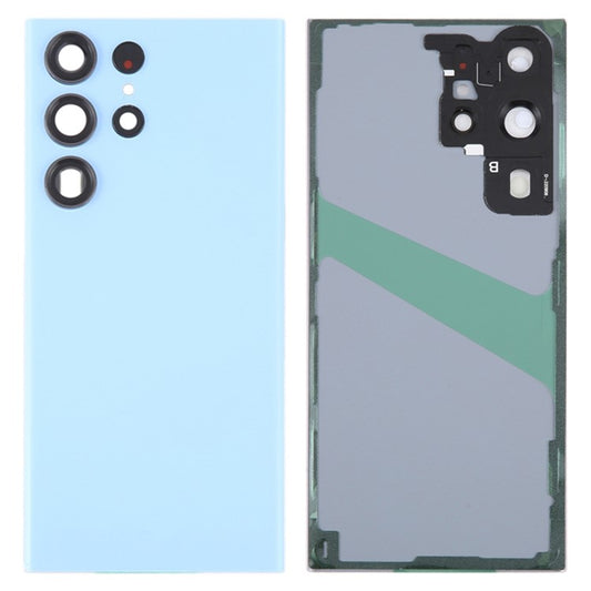 For-Samsung-Galaxy-S23-Ultra-S918-Phone-Battery-Housing-with-Adhesive-Sticker-+-Camera-Lens-Cover-(without-Logo)--Baby-Blue