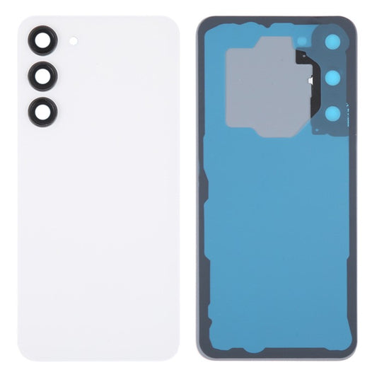 For-Samsung-Galaxy-S23+-S916-Battery-Housing-with-Adhesive-Sticker-+-Camera-Lens-Cover-Parts-(without-Logo)--White