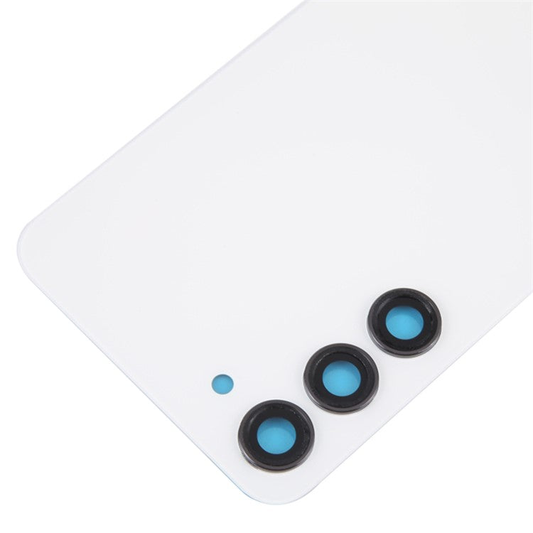 For-Samsung-Galaxy-S23+-S916-Battery-Housing-with-Adhesive-Sticker-+-Camera-Lens-Cover-Parts-(without-Logo)--White