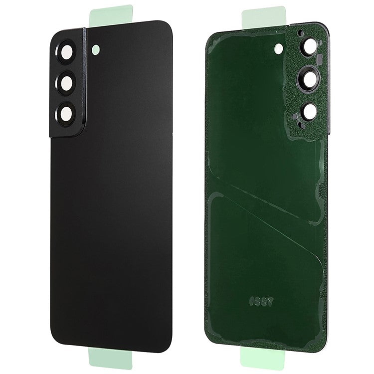 For-Samsung-Galaxy-S22-5G-S901-Battery-Housing-with-Adhesive-Sticker-+-Lens-Cover-Spare-Part-(without-Logo)--Black