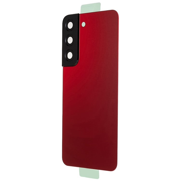 For-Samsung-Galaxy-S22-5G-S901-Battery-Housing-with-Adhesive-Sticker-+-Lens-Cover-Spare-Part-(without-Logo)--Red