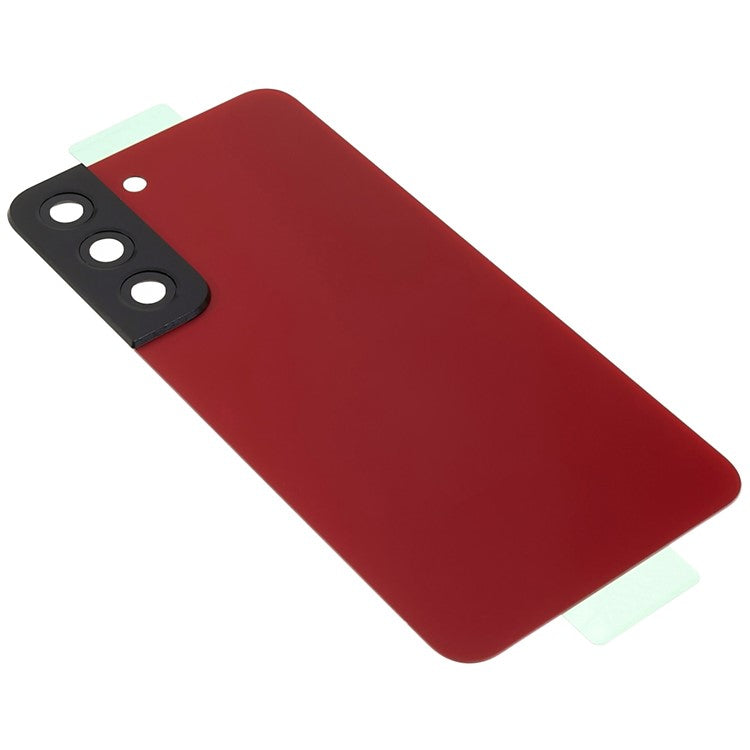 For-Samsung-Galaxy-S22-5G-S901-Battery-Housing-with-Adhesive-Sticker-+-Lens-Cover-Spare-Part-(without-Logo)--Red