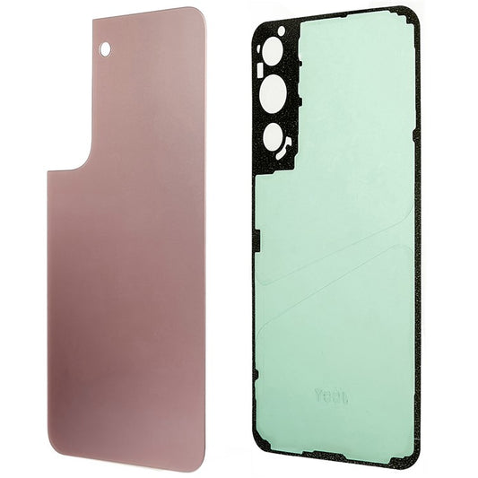 For-Samsung-Galaxy-S22-5G-S901-Battery-Housing-Cover-with-Adhesive-Sticker-Spare-Parts-(without-Logo)--Gold