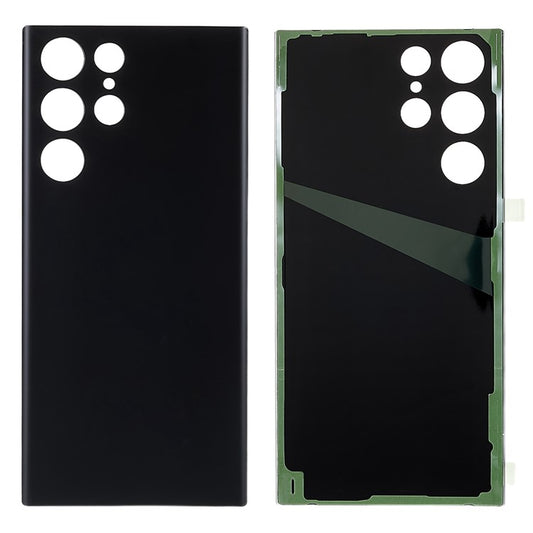 For-Samsung-Galaxy-S22-Ultra-5G-S908-Battery-Housing-Cover-with-Adhesive-Sticker-Replace-Parts-(without-Logo)--Black